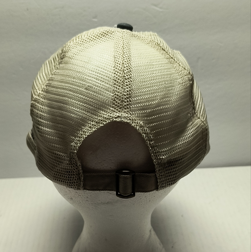 Pontoon Mesh Trucker Hat Cap Men's Brewing One Size Grey/Tan Casual - Picture 2 of 8
